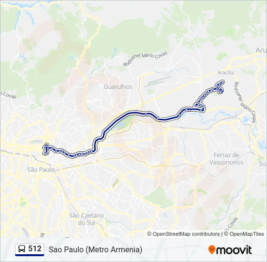 512 Bus Line Map
