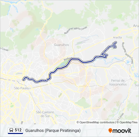 512 Bus Line Map