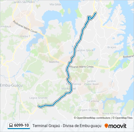 Mapa de 6099-10 de autobús