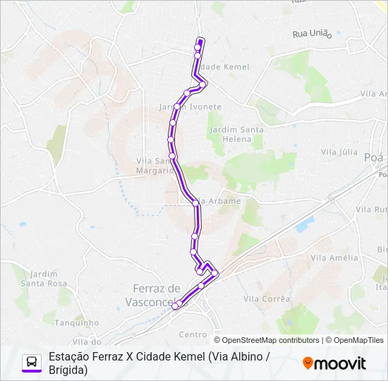 FV 001DV Bus Line Map
