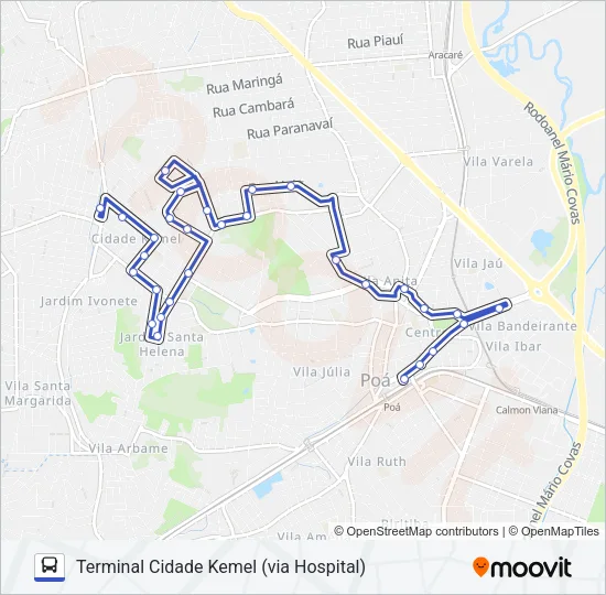 011 CIRCULAR 2 (VIA HOSPITAL) Bus Line Map