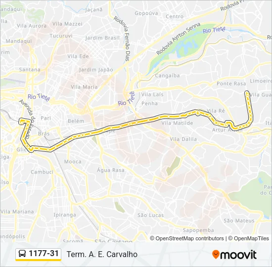 1177-31 Bus Line Map