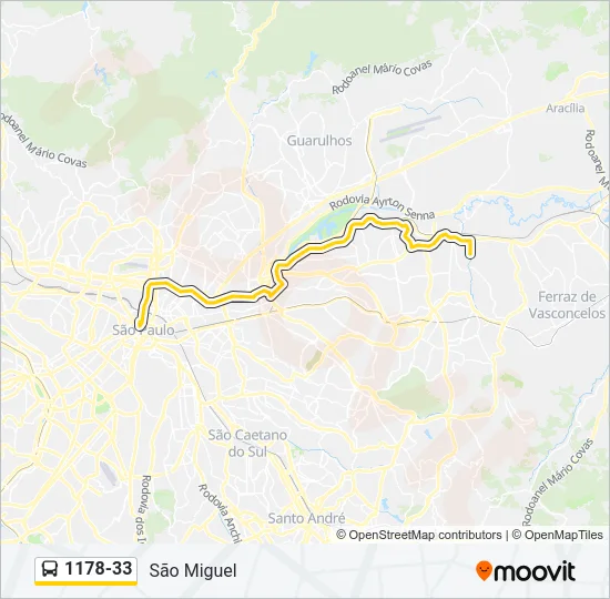 1178-33 Bus Line Map