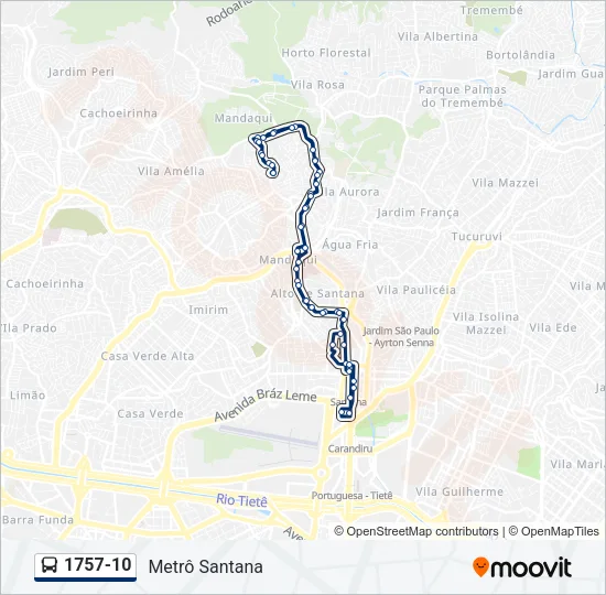 1757-10 Bus Line Map