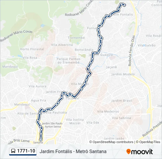 1771-10 Bus Line Map