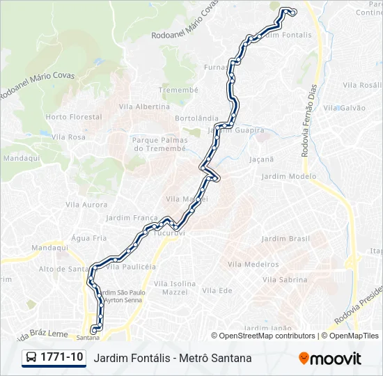 1771-10 Bus Line Map