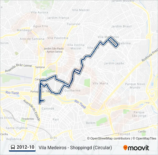 2012-10 Bus Line Map