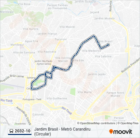 2032-10 Bus Line Map