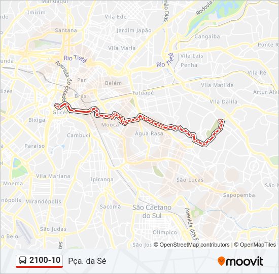 2100-10 bus Line Map