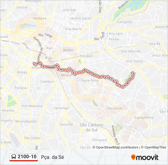 2100-10 Bus Line Map