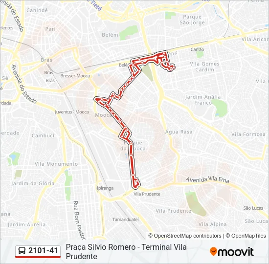 2101-41 Bus Line Map