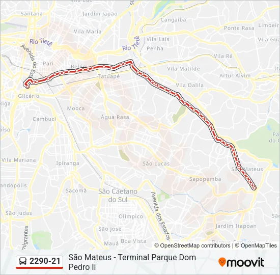 2290-21 Bus Line Map