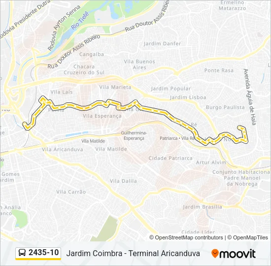 2435-10 Bus Line Map