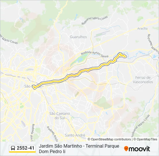 2552-41 Bus Line Map