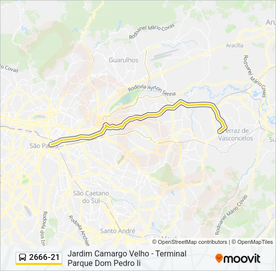 2666-21 Bus Line Map