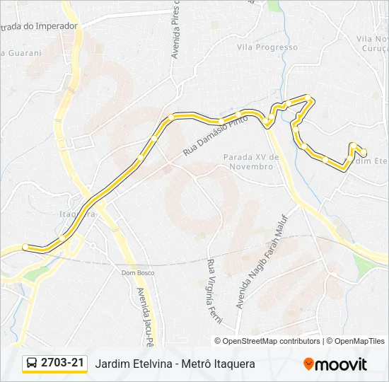 2703-21 Bus Line Map