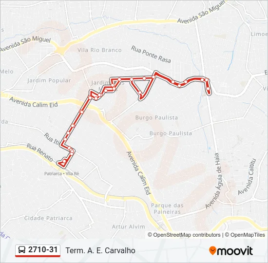 2710-31 Bus Line Map