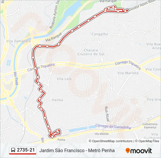 2735-21 Bus Line Map