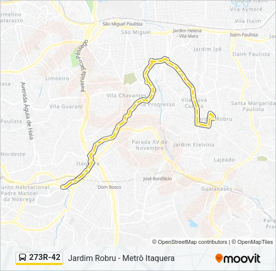 273R-42 Bus Line Map