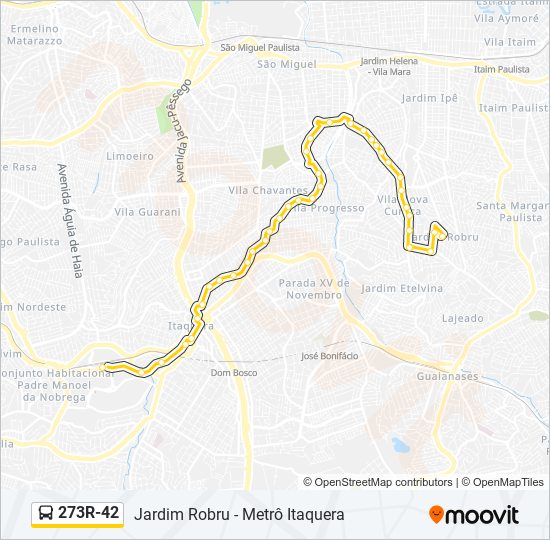 273r42 Route: Schedules, Stops & Maps - Metrô Itaquera (Updated)