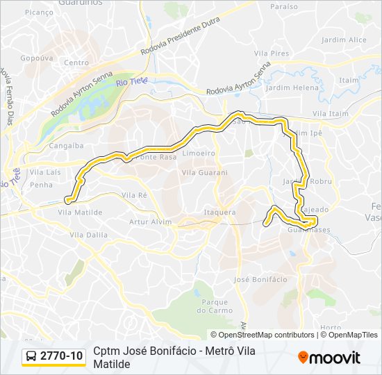 2770-10 bus Line Map