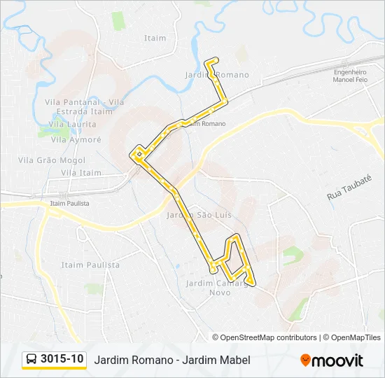 3015-10 Bus Line Map