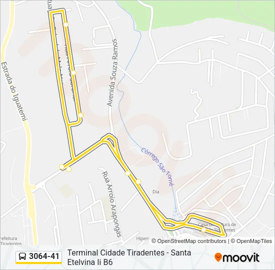 3064-41 Bus Line Map