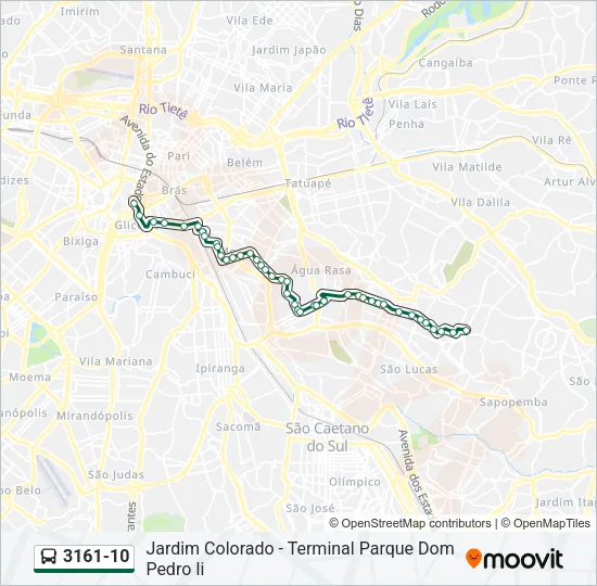 3161-10 Bus Line Map
