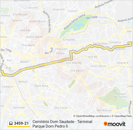 3459-21 Bus Line Map