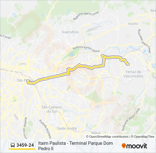 3459-24 Bus Line Map