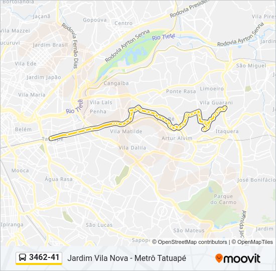 3462-41 bus Line Map