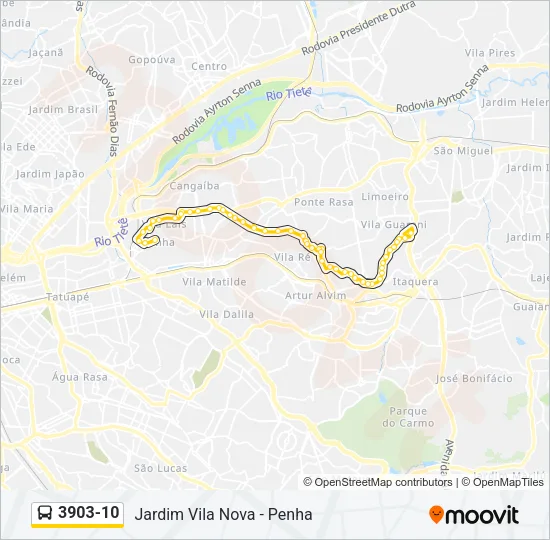 3903-10 Bus Line Map