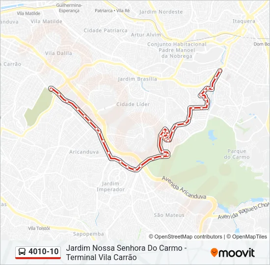 4010-10 Bus Line Map