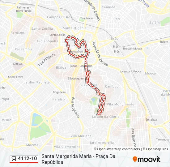 4112-10 Bus Line Map
