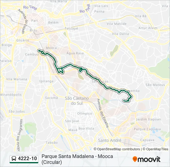 4222-10 Bus Line Map