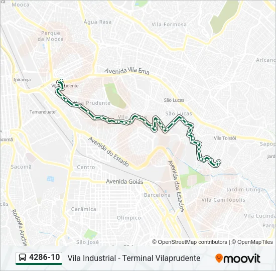 4286-10 Bus Line Map