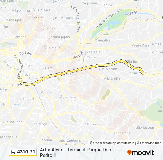 4310-21 Bus Line Map