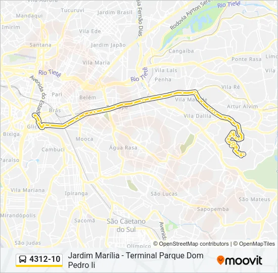4312-10 Bus Line Map