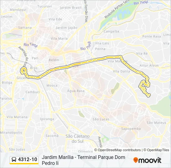 4312-10 Bus Line Map