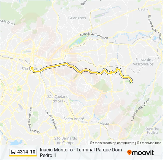 4314-10 Bus Line Map