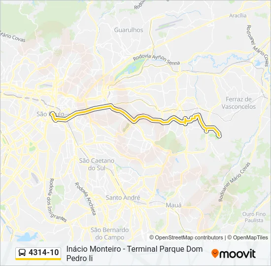 4314-10 Bus Line Map