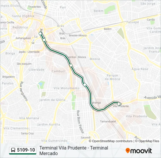 5109-10 Bus Line Map