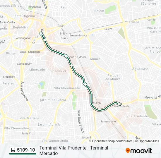 5109-10 Bus Line Map