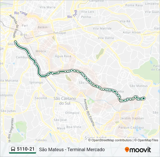 5110-21 Bus Line Map