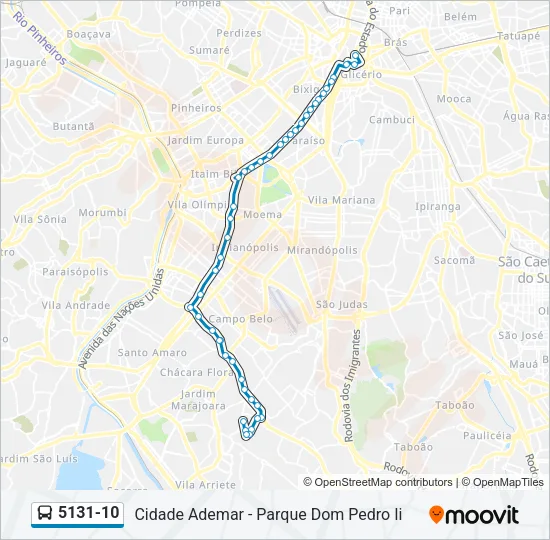 5131-10 Bus Line Map