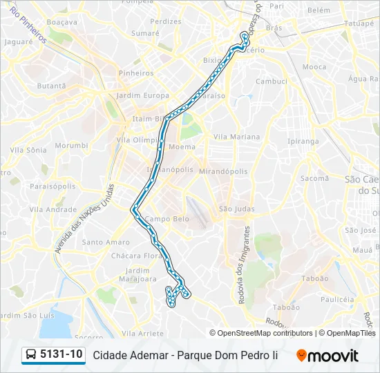 5131-10 Bus Line Map