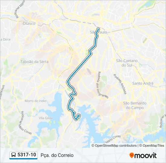 5317-10 Bus Line Map