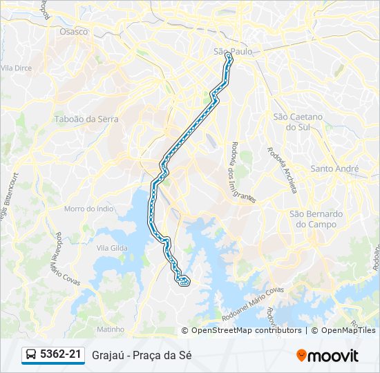 Mapa de 5362-21 de autobús