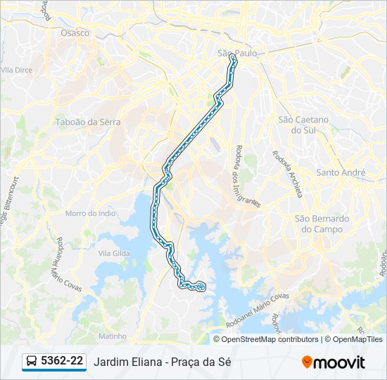 5362-22 bus Line Map