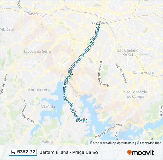 5362-22 Bus Line Map